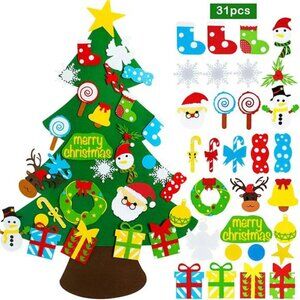 Felt Christmas Tree for Toddlers, Christmas Decorations, Kids Christmas Gifts